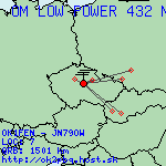 mapa 432 MHz