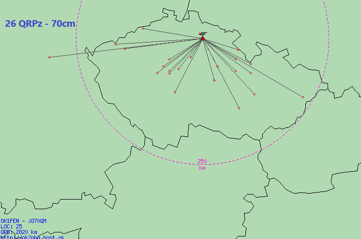 mapa spojení QRPz, 2026